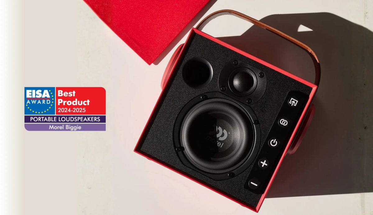 Morel BIGGIE-MWH White Portable Bluetooth Speaker System