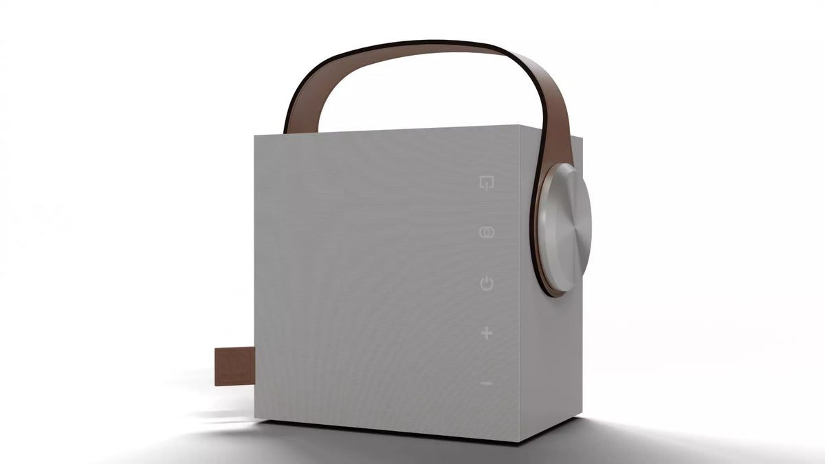 Morel BIGGIE-MWH White Portable Bluetooth Speaker System