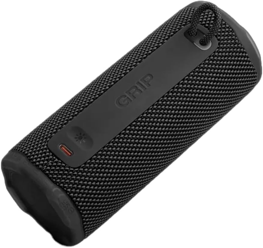 JBL Grip Compact portable Bluetooth speaker with bold JBL Pro Sound and ambient light - Black