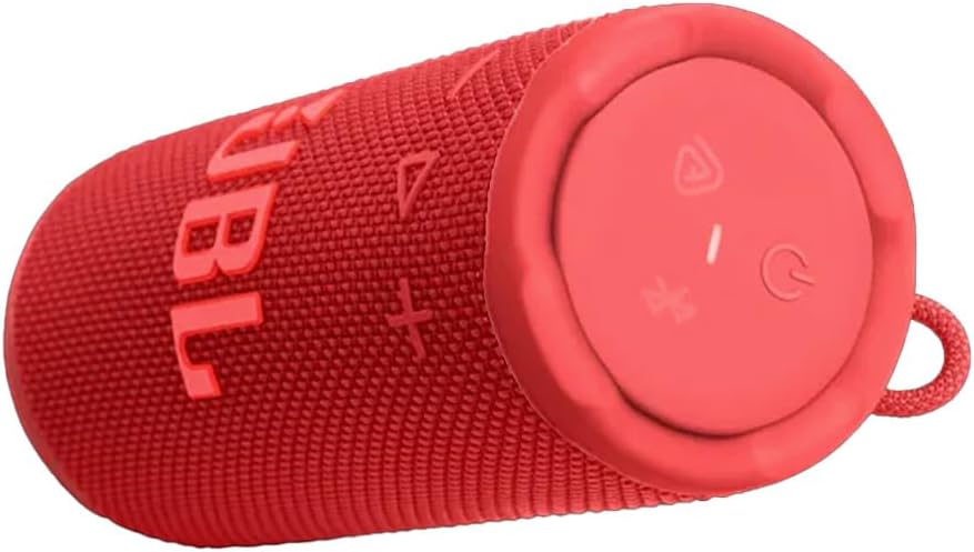 JBL Grip Compact portable Bluetooth speaker with bold JBL Pro Sound and ambient light - RED