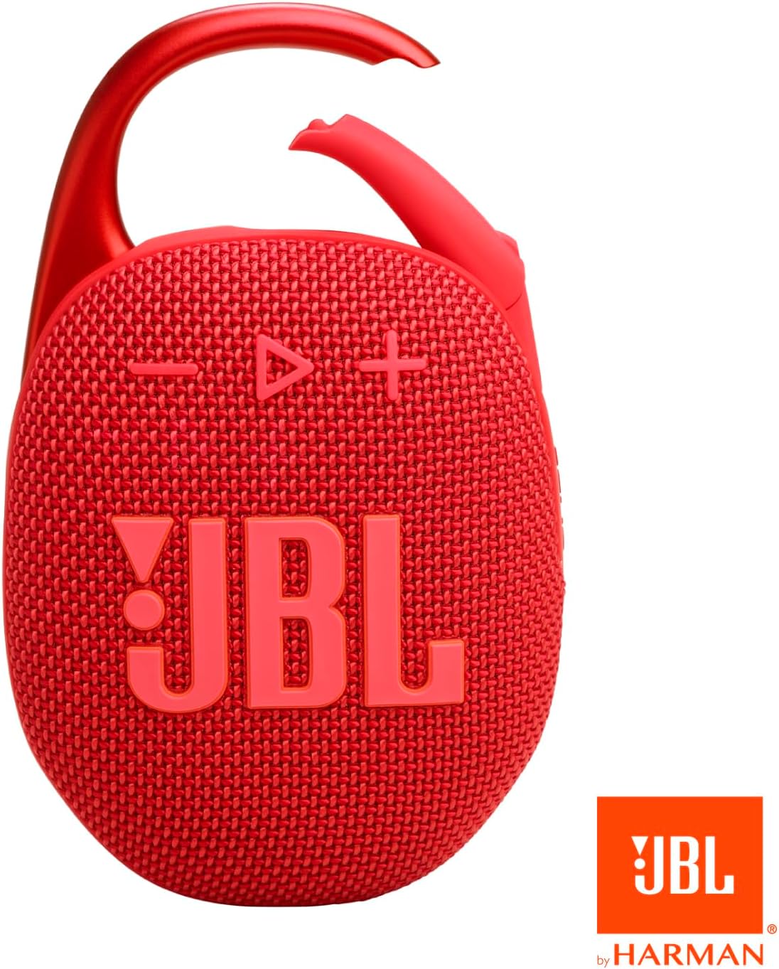 JBL Clip 5 - Ultra-Portable, Waterproof and Dustproof Bluetooth Speaker, Integrated Carabiner, Up to 12 Hours of Play, Made in Part with Recycled Materials - RED