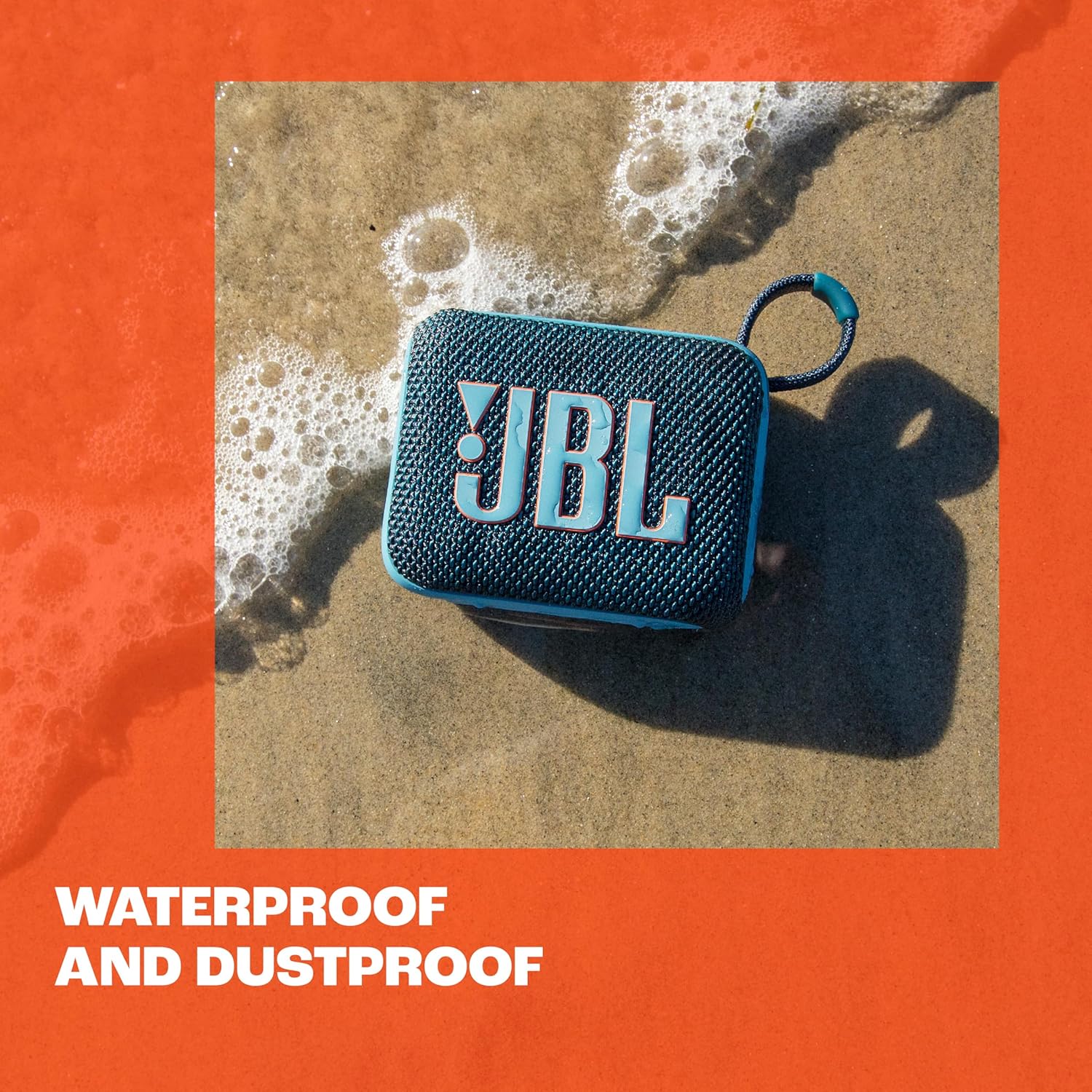 JBL Go 4 - Ultra-Portable, Waterproof and Dustproof Bluetooth Speaker, 7-Hour Built-in Battery, Made in Part with Recycled Materials - Black