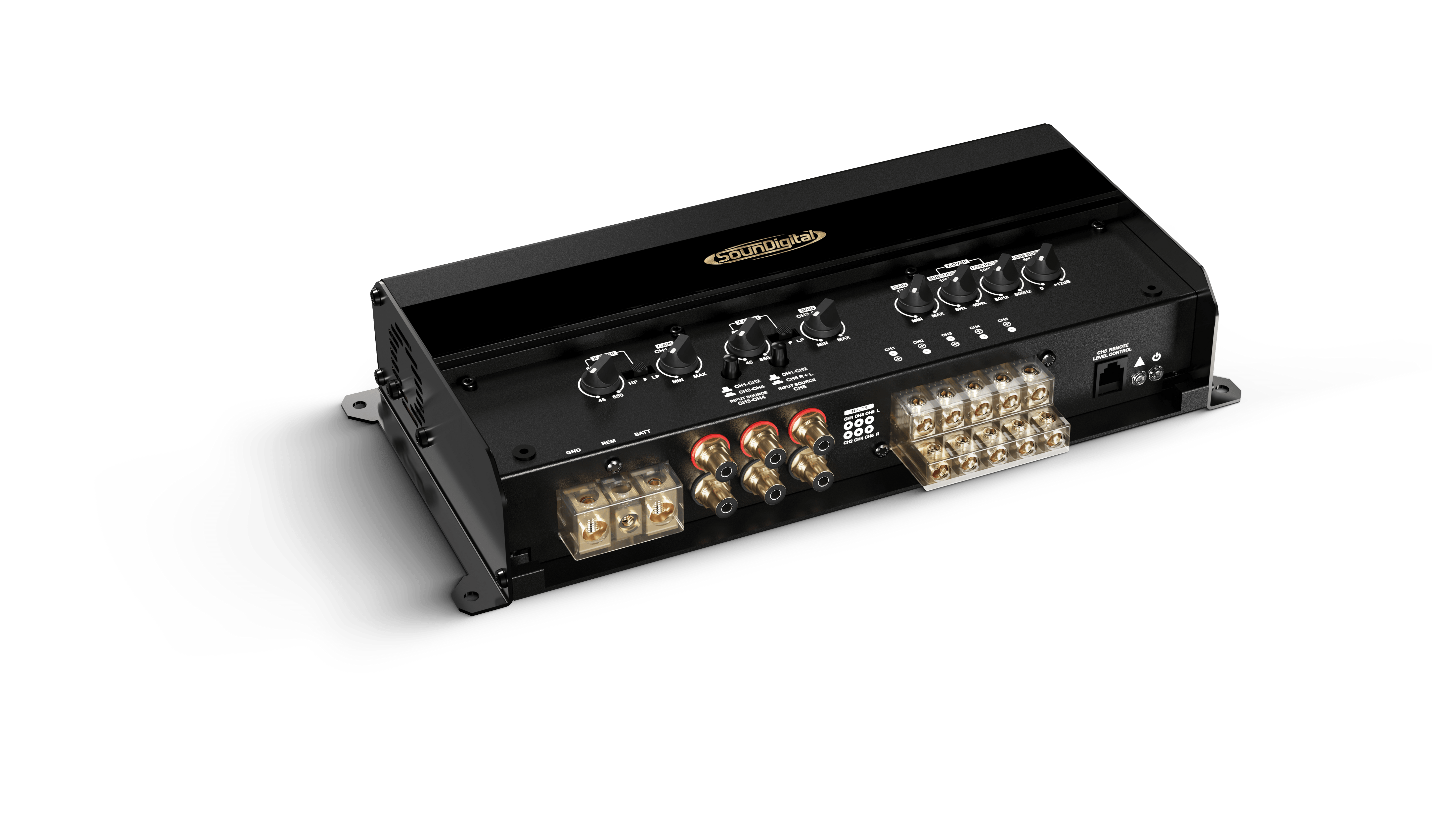 SounDigital 1500.5 GAN (4 x 125 watts + 1000 mono watts) 5 channel super amp. ***CALL FOR PRICING***