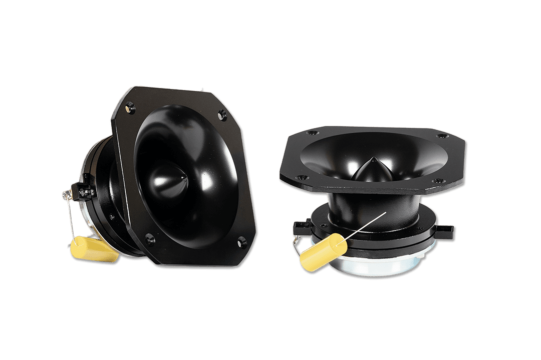 Nemesis Audio NEO-TW83 4.5″ super tweeter pair 350W RMS (pair) neodymium tweeter, 1.75″ voice coil, 110dB sensitivity, sharp, efficient highs.