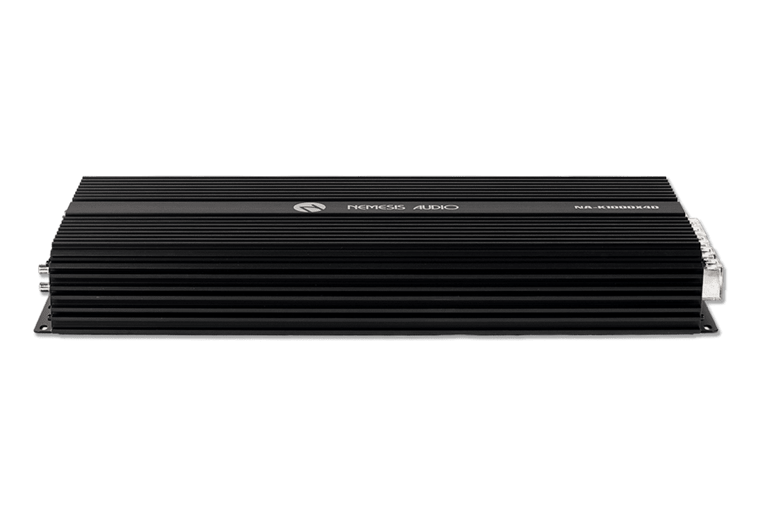 Nemesis Audio ~ NA-K1000X4D Korean made 4-channel amp. 1700W x4 @2-Ohm / 3600W x2 bridged, with advanced crossover controls.