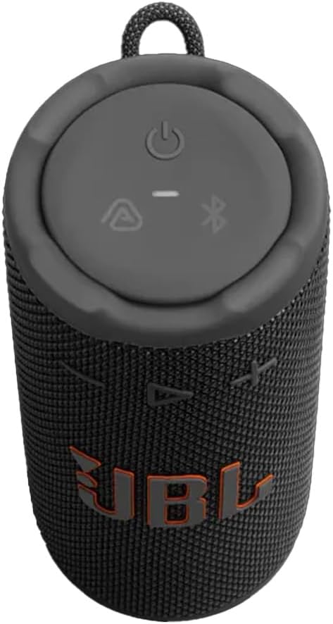 JBL Grip Compact portable Bluetooth speaker with bold JBL Pro Sound and ambient light - Black
