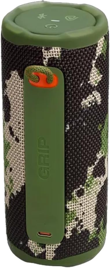 JBL Grip Compact portable Bluetooth speaker with bold JBL Pro Sound and ambient light - Camo