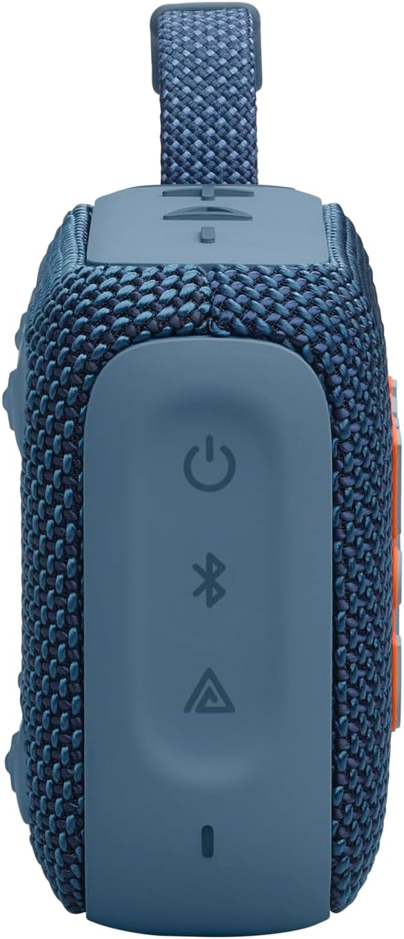 JBL Go 4 - Ultra-Portable, Waterproof and Dustproof Bluetooth Speaker, 7-Hour Built-in Battery, Made in Part with Recycled Materials - Blue