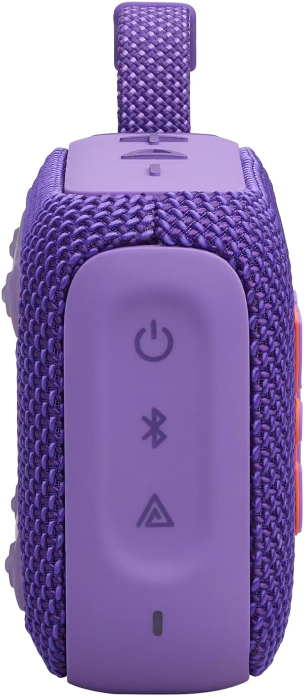 JBL Go 4 - Ultra-Portable, Waterproof and Dustproof Bluetooth Speaker, 7-Hour Built-in Battery, Made in Part with Recycled Materials - Purple