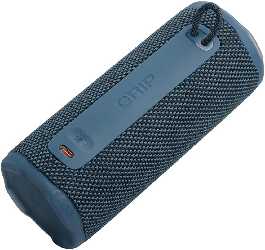 JBL Grip Compact portable Bluetooth speaker with bold JBL Pro Sound and ambient light - Blue