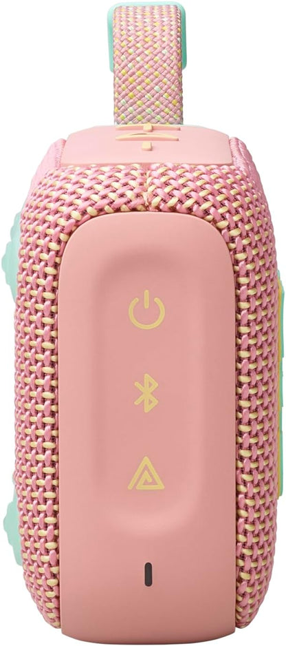 JBL Go 4 - Ultra-Portable, Waterproof and Dustproof Bluetooth Speaker, 7-Hour Built-in Battery, Made in Part with Recycled Materials - Pink