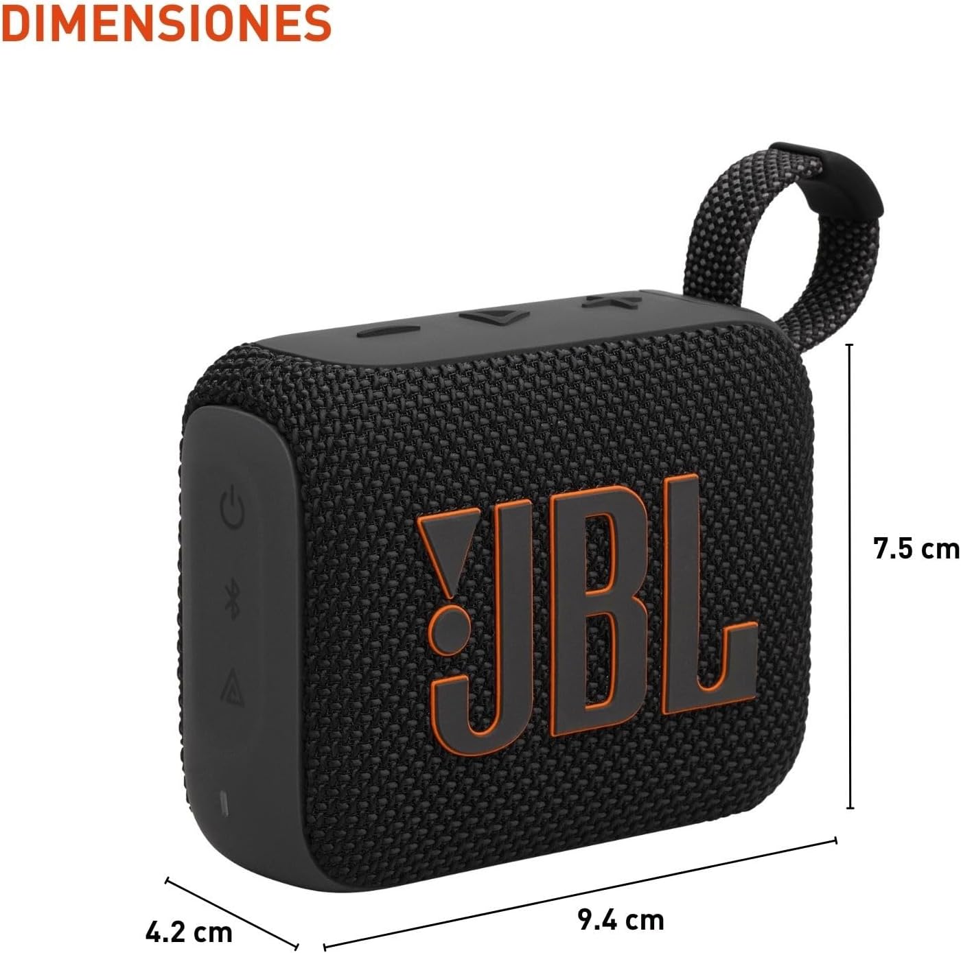 JBL Go 4 - Ultra-Portable, Waterproof and Dustproof Bluetooth Speaker, 7-Hour Built-in Battery, Made in Part with Recycled Materials - Black