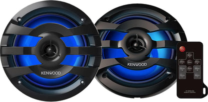 Kenwood KFC-1653MRB Marine Speakers - Black