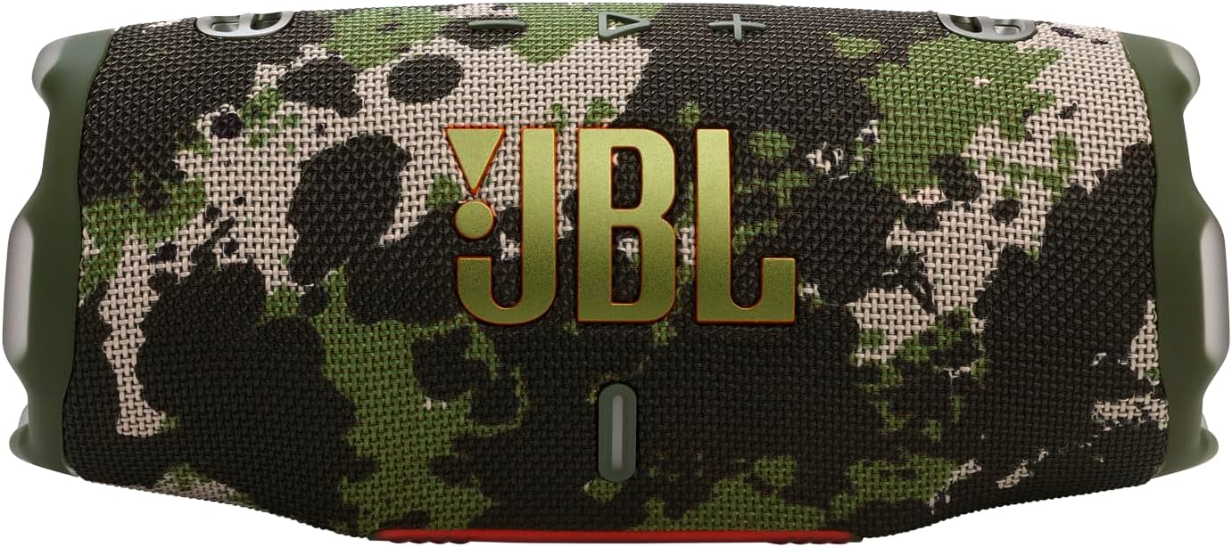 JBL Charge 6 - Portable Waterproof & Drop-Proof Bluetooth Speaker, Bold Pro Sound with AI Sound Boost, 28Hrs of Playtime, Built-in powerbank & Comes with a Sturdy/Removable Carrying Strap - Squad