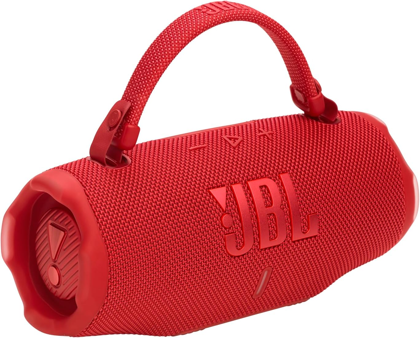 JBL Charge 6 - Portable Waterproof & Drop-Proof Bluetooth Speaker, Bold Pro Sound with AI Sound Boost, 28Hrs of Playtime, Built-in powerbank & Comes with a Sturdy/Removable Carrying Strap - RED