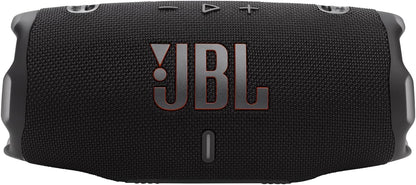 JBL Charge 6 - Portable Waterproof & Drop-Proof Bluetooth Speaker, Bold Pro Sound with AI Sound Boost, 28Hrs of Playtime, Built-in powerbank & Comes with a Sturdy/Removable Carrying Strap - Black