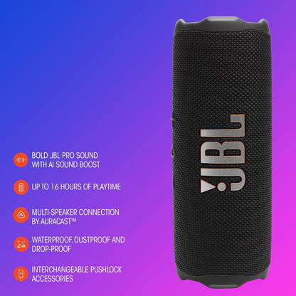 JBL Flip 7 - Portable Waterproof and Drop-Proof Speaker - Blue