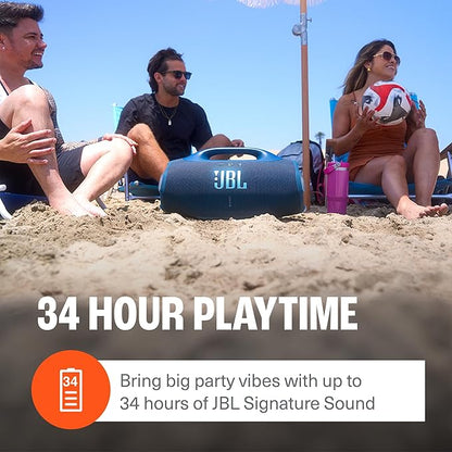 JBL Boombox 4 - Most Powerful Portable Waterproof Speaker with Massive Pro Sound, Up to 34 Hours of Playtime, & Multi-Speaker Connection by Auracast - Black