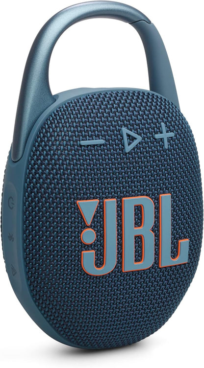 JBL Clip 5 - Ultra-Portable, Waterproof and Dustproof Bluetooth Speaker, Integrated Carabiner, Up to 12 Hours of Play, Made in Part with Recycled Materials - Blue
