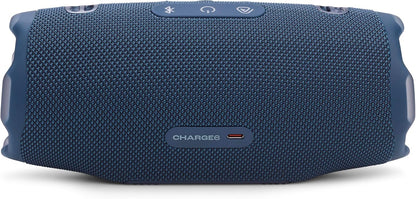 JBL Charge 6 - Portable Waterproof & Drop-Proof Bluetooth Speaker, Bold Pro Sound with AI Sound Boost, 28Hrs of Playtime, Built-in powerbank & Comes with a Sturdy/Removable Carrying Strap - Blue