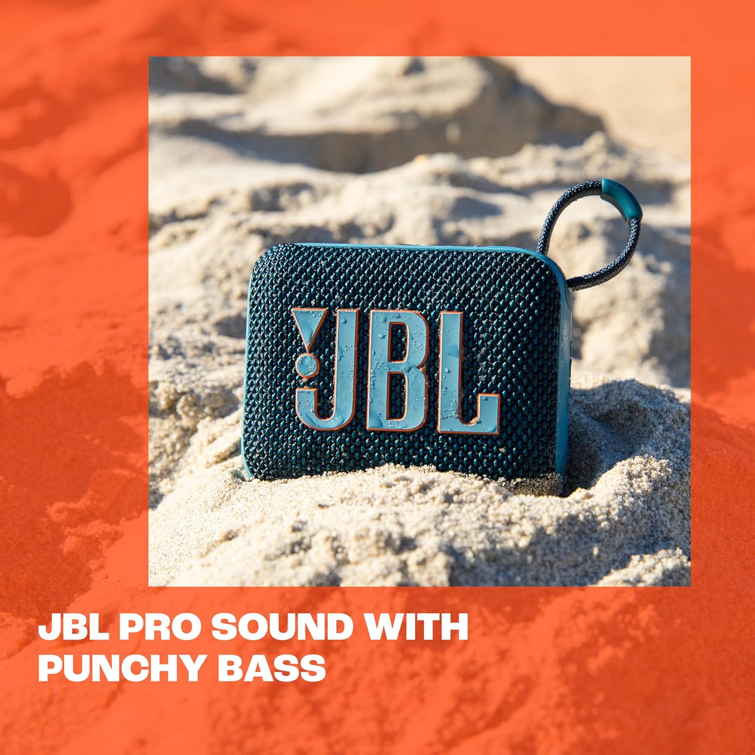 JBL Go 4 - Ultra-Portable, Waterproof and Dustproof Bluetooth Speaker, 7-Hour Built-in Battery, Made in Part with Recycled Materials - Black