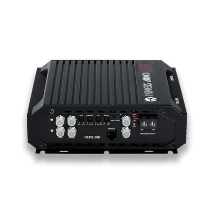 FIERCE-3KD Monoblock Amplifier 1 Channel, 1-Ohm Stable, 3000W Max, Car Audio, Class D, Digital Voltmeter, Fierce Series, Fierce-3KD, Monoblock, Nemesis Audio