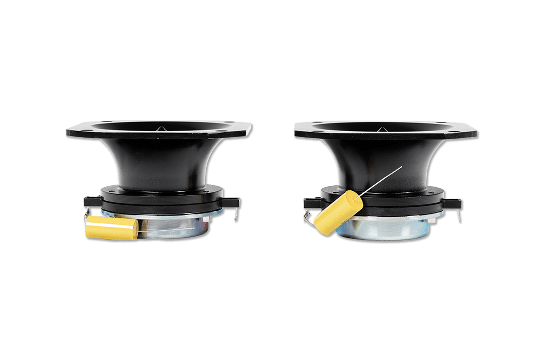 Nemesis Audio NEO-TW83 4.5″ super tweeter pair 350W RMS (pair) neodymium tweeter, 1.75″ voice coil, 110dB sensitivity, sharp, efficient highs.