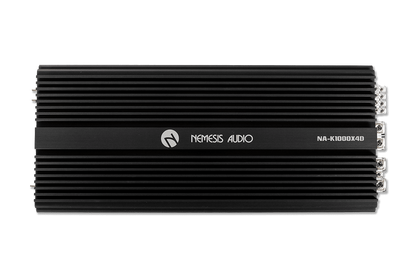 Nemesis Audio ~ NA-K1000X4D Korean made 4-channel amp. 1700W x4 @2-Ohm / 3600W x2 bridged, with advanced crossover controls.