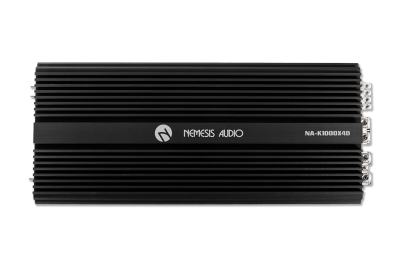 Nemesis Audio NA-K1000X4D  Korean made 4-channel amp. 1700W x4 @2-Ohm / 3600W x2 bridged, with advanced crossover controls.