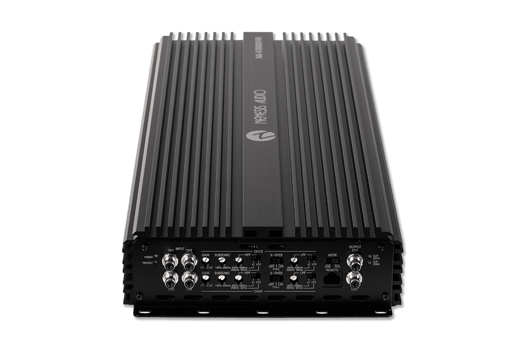 Nemesis Audio ~ NA-K1000X4D Korean made 4-channel amp. 1700W x4 @2-Ohm / 3600W x2 bridged, with advanced crossover controls.