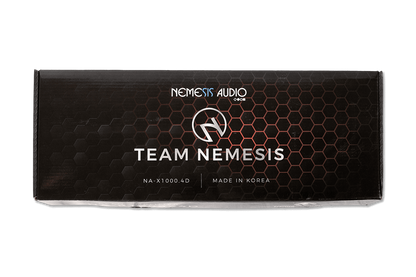 Nemesis Audio NA-K1000X4D  Korean made 4-channel amp. 1700W x4 @2-Ohm / 3600W x2 bridged, with advanced crossover controls.