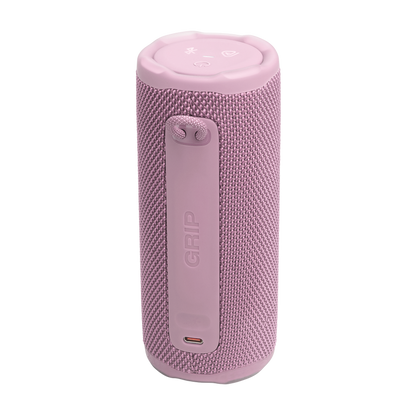 JBL Grip Compact portable Bluetooth speaker with bold JBL Pro Sound and ambient light - Pink