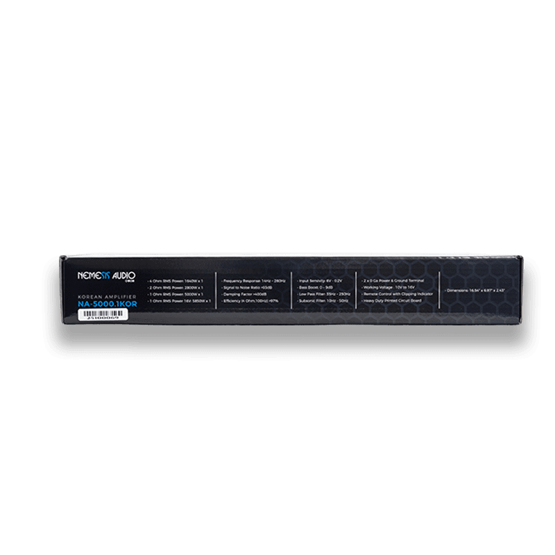 Nemesis Audio NA-5000.1KOR ~ 5000W RMS Korean-Made Mono-Block Subwoofer Amplifier