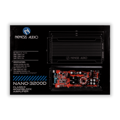 Nemesis Audio ~ NANO-3200D ~ Class D Monoblock Car Amplifier 1600 Watts @ 1-Ohm