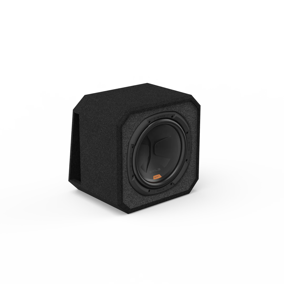 Exile S110 10" 500 watt sub in a ported enclosure