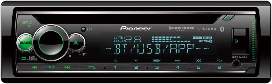 PIONEER DEH-S6220BS Single Din CD Receiver with BT